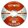 DISCO CORTE AC.INOX 4.1/2" -1.0MM MITTOTEC