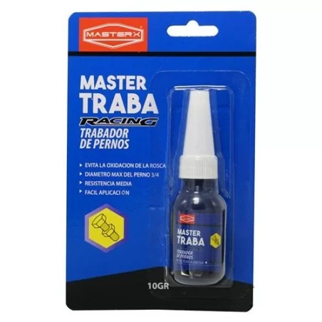 Trabador Res.Media Roscadas 242 10Gr Azul Masterx
