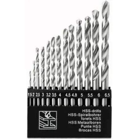 BROCA JUEGO 13PC HSS 02-08MM WF04 SCMC