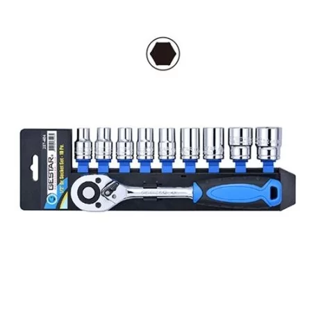 Dado Juego 1/2" 10Pc 10-24Mm Hex 287404 Gestar