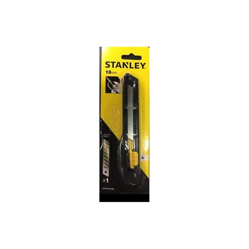 Cuchillo Cartonero 18Mm H.Seg.Negro 10323 Stanley