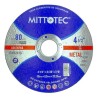 Disco Corte Metal 4.1/2"- 3/32"(2.4Mm) Mittotec