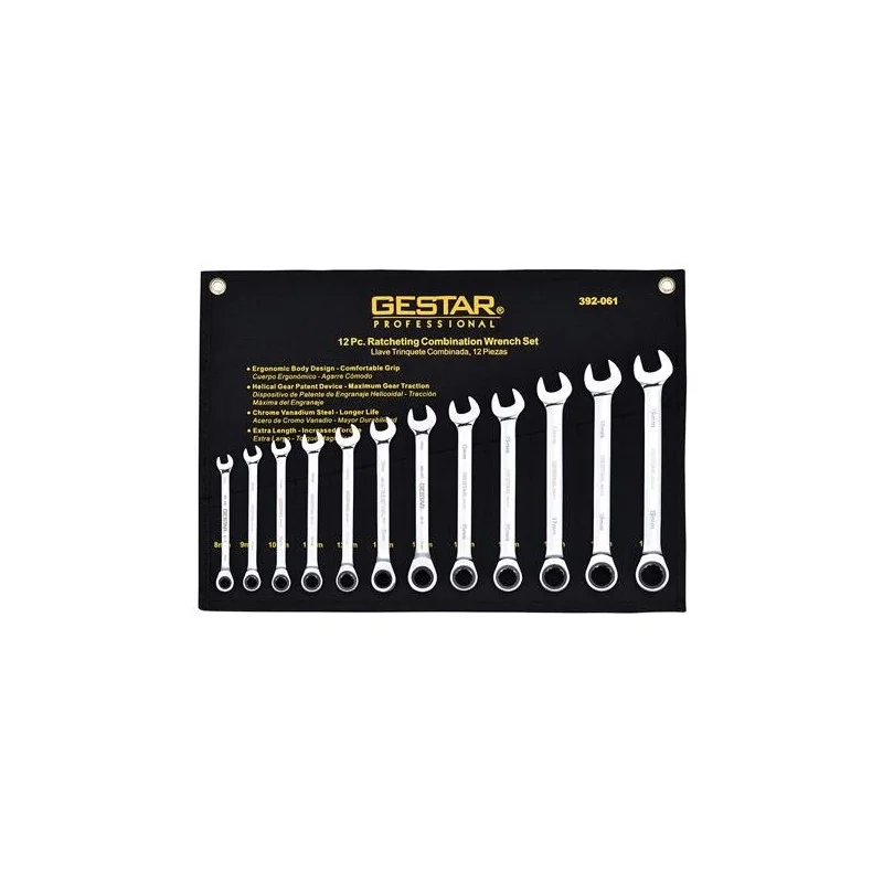 LLAVE PUNTA CORONA CHICH JGO 12PC 8-19MM 392061 G