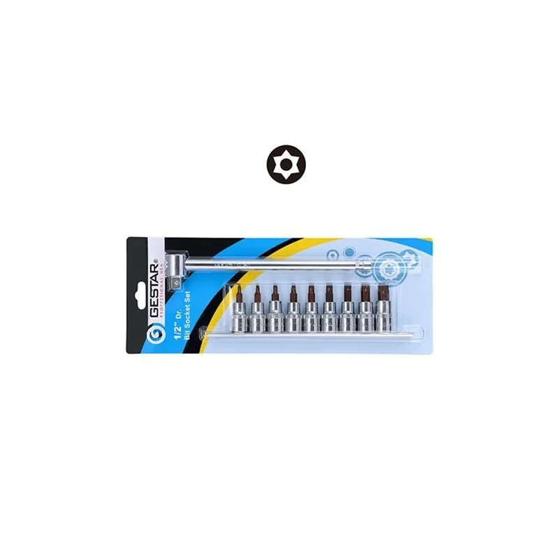 DADO JUEGO 1/2" 10PC TORX T20-T60 287402 GESTAR