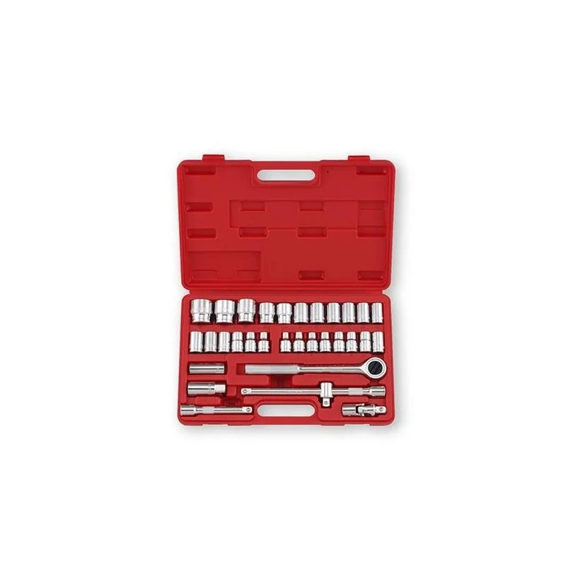 DADO JUEGO 1/2" 32PC 08-32MM HEX-POL299093 GESTAR