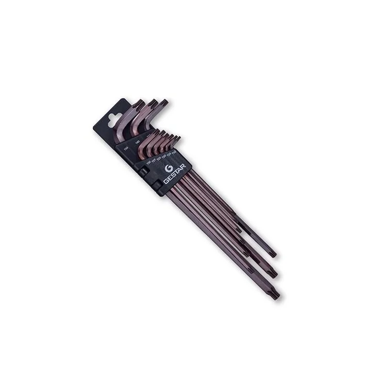 LLAVE TORX JGO C/GUIA LARGA 9PC T10 -T50 666096 G