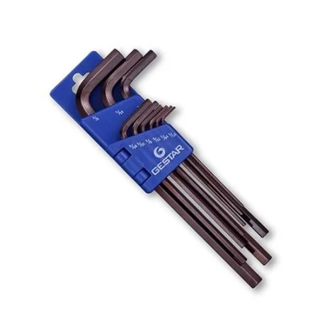 LLAVE ALLEN JUEGO LARGA 09PC 1/16"-3/8" 666192 GE