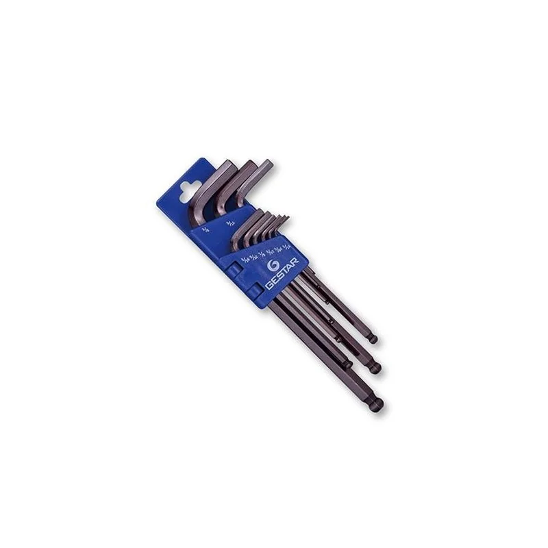 LLAVE ALLEN JGO LAR BOLA 9PC 1/16"-3/8" 666198 GE