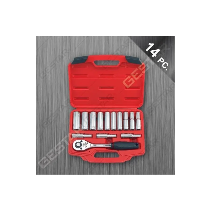 Dado Juego 1/2" 14Pc Largos 08-24Mm 287010 Gestar