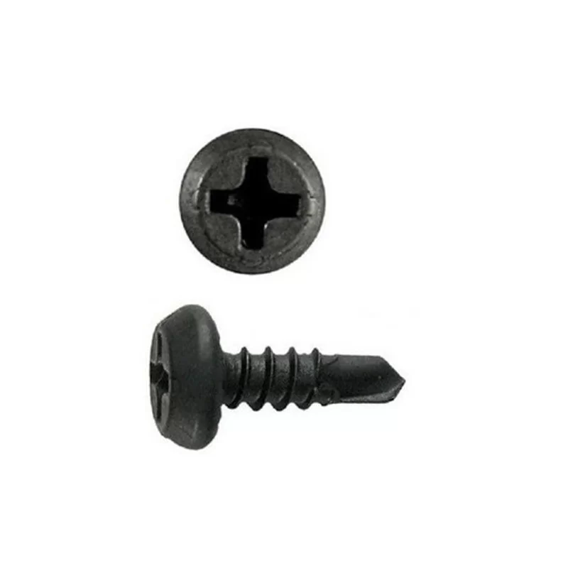 Tornillo Framer Pta Broca Negro 100Pcs 07 X 7/16