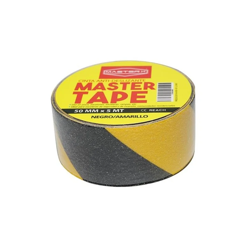 CINTA ANTIDESLIZANTE AMARILLO 2" X 5MTS MASTERX