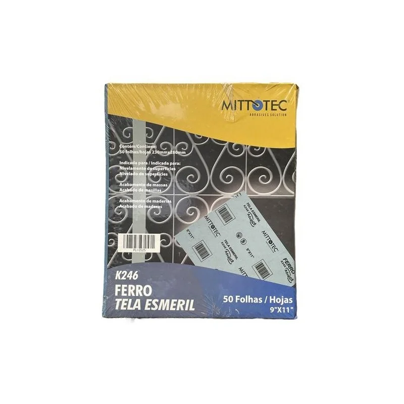PLIEGO LIJA FIERRO GRANO NR 80 MITTOTEC