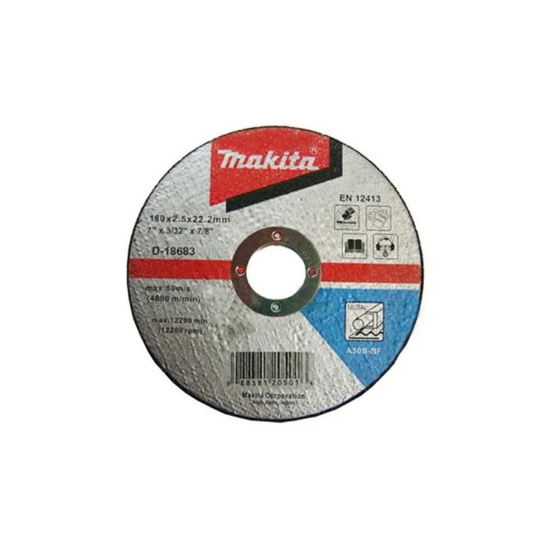 DISCO CORTE METAL 7" A30S RECTO D18683 MAKITA