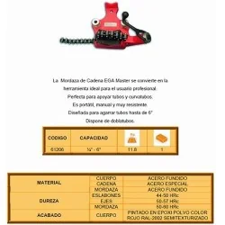 MORDAZA DE CADENA 6" 61206...