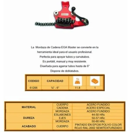 MORDAZA DE CADENA 6" 61206 EGAMASTER