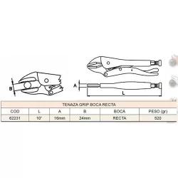 Caiman Punta Recta 10"...