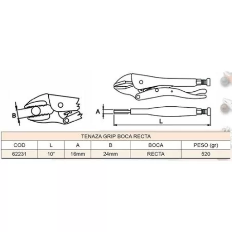 Caiman Punta Recta 10" 62231 Egamaster