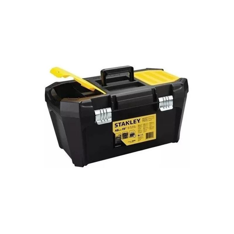 Caja Herram Plast 19" Broche/Metal 80346 Stanley