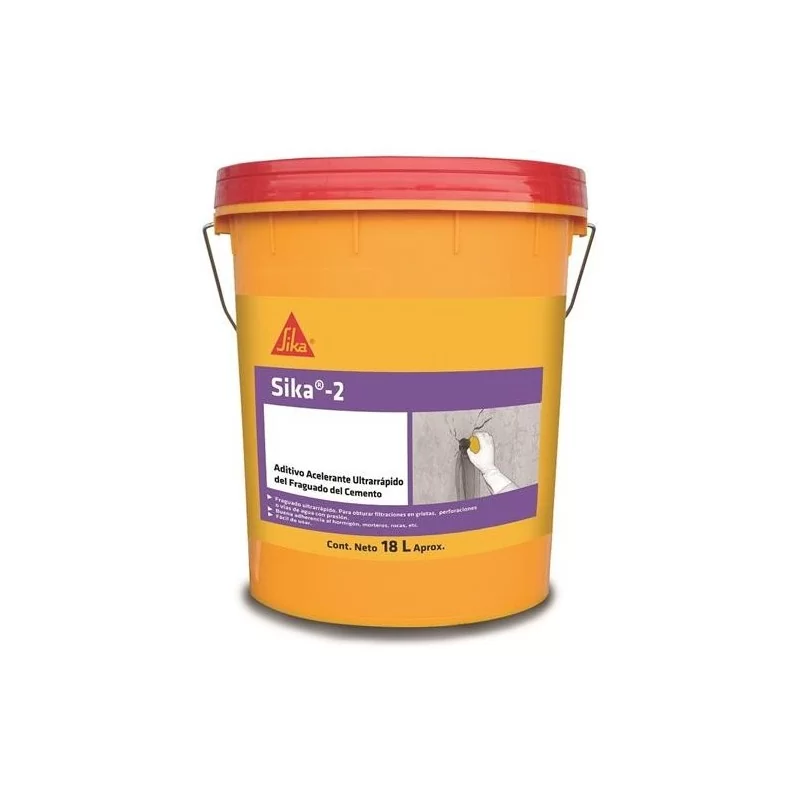 Acelerante Fraguado Ultrarapido Sika-2 18Lt 2241