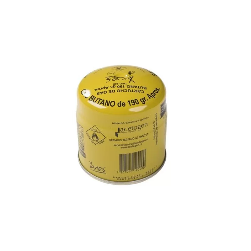 Gas Butano Cartucho 190Gr V/Segur, 85671 Yanes