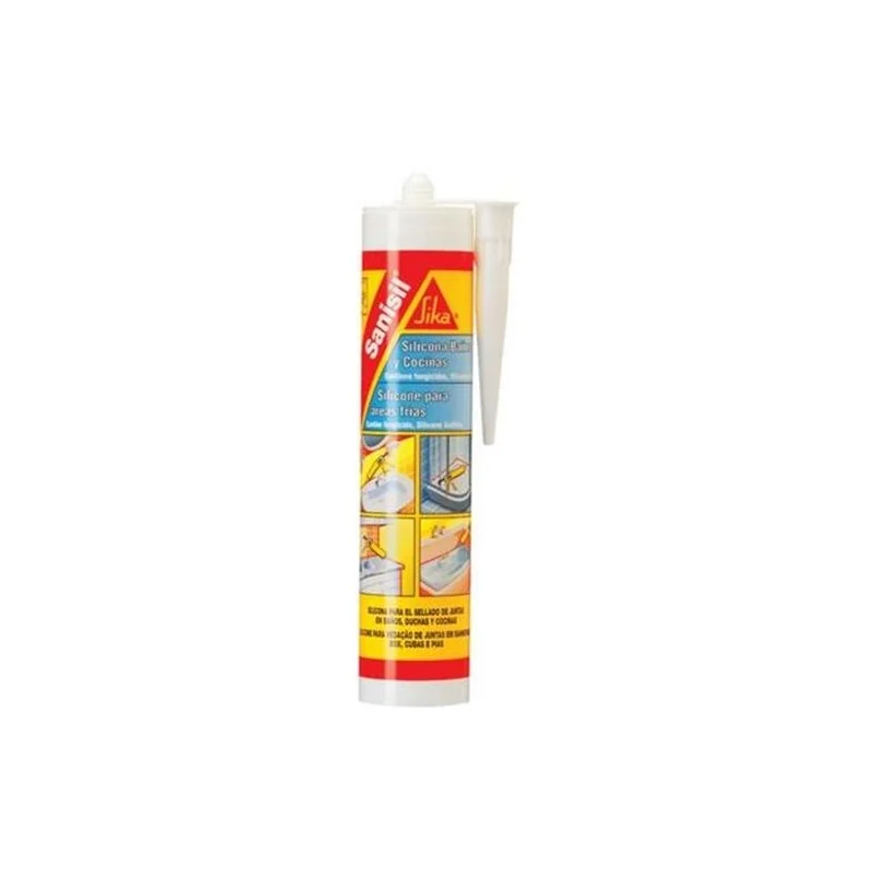 SILICONA SANISIL C/FUNG TRANSP 300ML 609098 SIKA