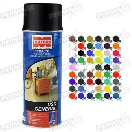 ESMALTE SPRAY 350ML NEGRO OPACO MARSON
