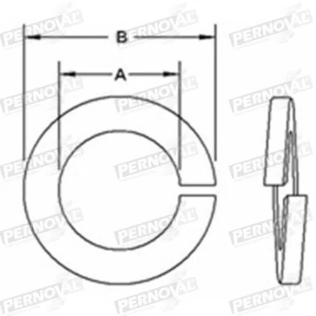 Golilla Presion Medium Zincada. 3/8