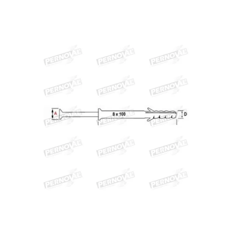 Tarugo Nylon+Clavo 06 X 40Mm