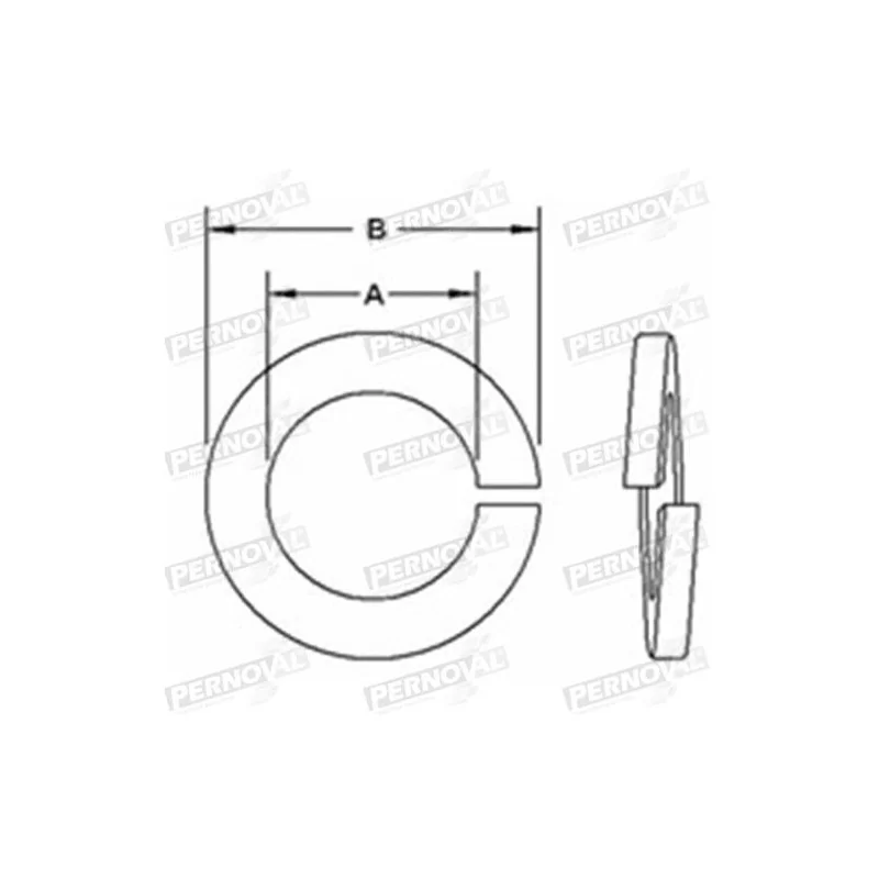 Golilla Presion Medium Zincada. 5/16