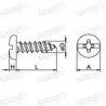 ROSCALATA BINDING ZINCADO D.RAN 06 X 5/8