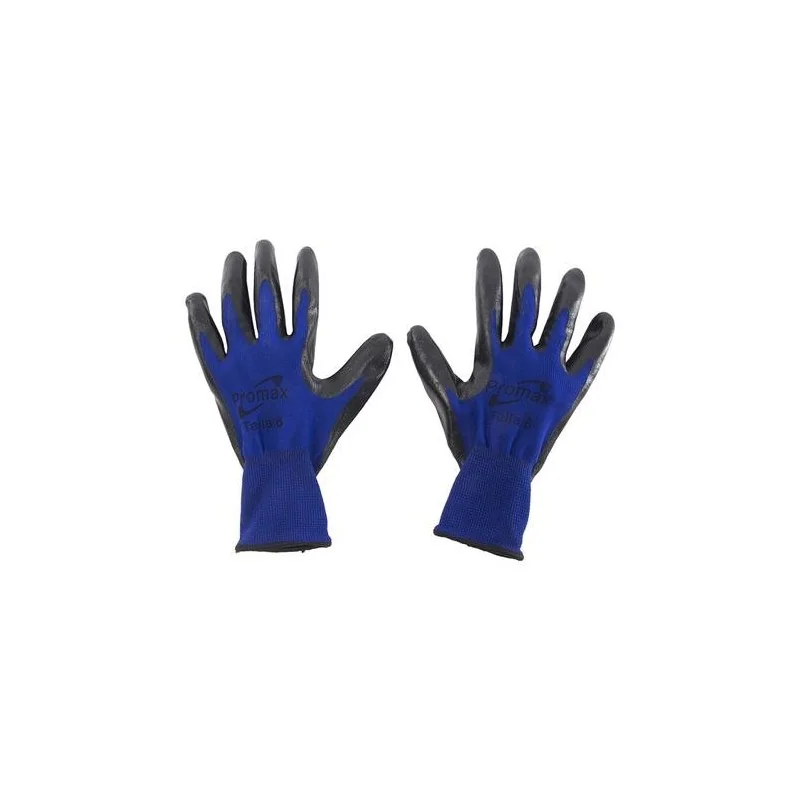 GUANTE NITRIPOL AZUL NEGRO TALLA 09 PROMAX