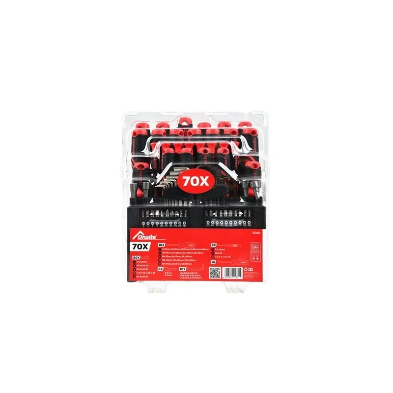 ATORNILLA JGO 70PC REF (+,-,TX, JOY, PTA) 702489