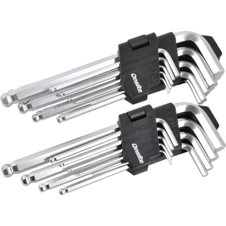 LLAVE ALLEN BOLA JGO25PC 1.5-10MM 1/16-3/8"702625