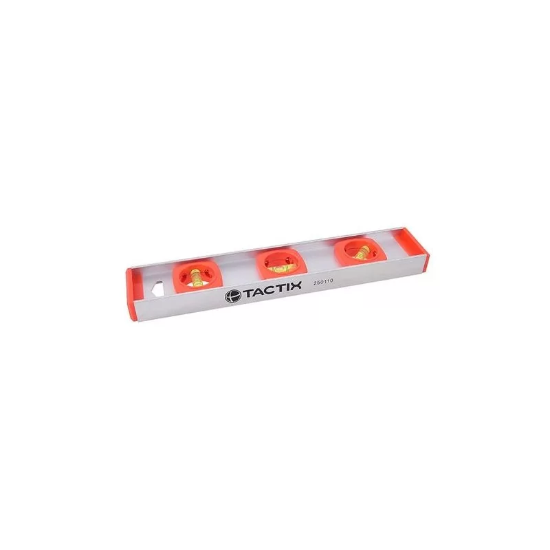 NIVEL ALUMINIO 12(300MM) 3 AGUAS 250110 TACTIX