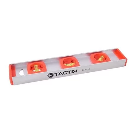 NIVEL ALUMINIO 12(300MM) 3 AGUAS 250110 TACTIX