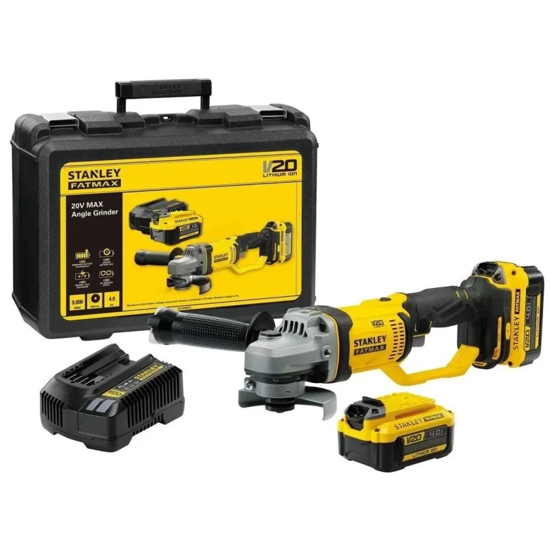 ESMERIL ANGULAR 4.1/2" 20V SCG400M2K-B2 STANLEY