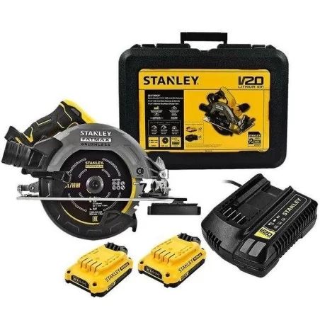 SIERRA CIRCULAR 7.1/4" 20V Con 2 Baterías y Cargador SBC550D2K-B2 Stanley