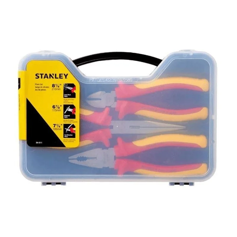 ALICATE JUEGO 03PC M/ROJO/AMAR 1000V 84011 STANLE