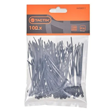 AMARRACABLES 3.6MM X 250MM NEGRA 100PC 408023 TA
