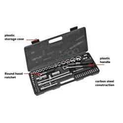 DADO JUEGO 1/4 y 1/2" 52PC 04-32 MM ACC 734453 ONSITE