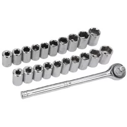 DADO JUEGO 1/4" 21PC MM-IN...