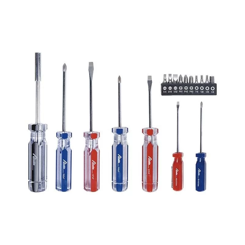 ATORNILLADOR ACETATO JUEGO 17PC (SL,PH,SK) 780003