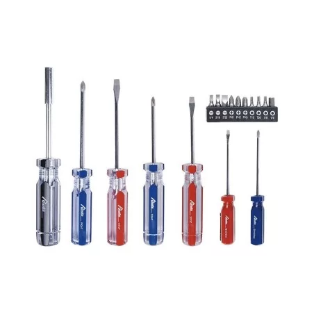 ATORNILLADOR ACETATO JUEGO 17PC (SL,PH,SK) 780003