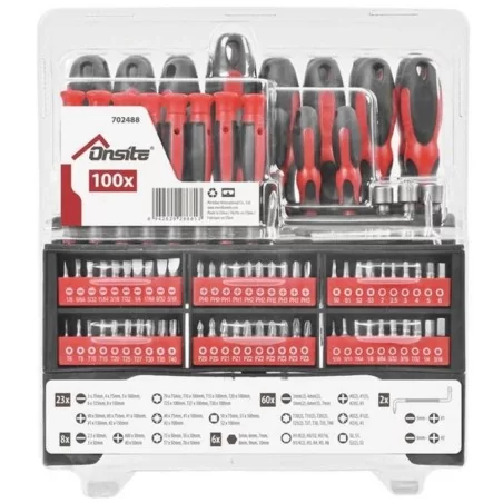 ATORNILLA JGO 100PC REF (+,-,TX, JOY, PTA) 702488