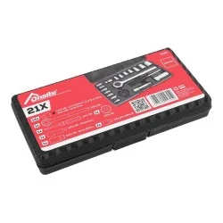 DADO JUEGO 1/4 Y 3/8" 21PC...