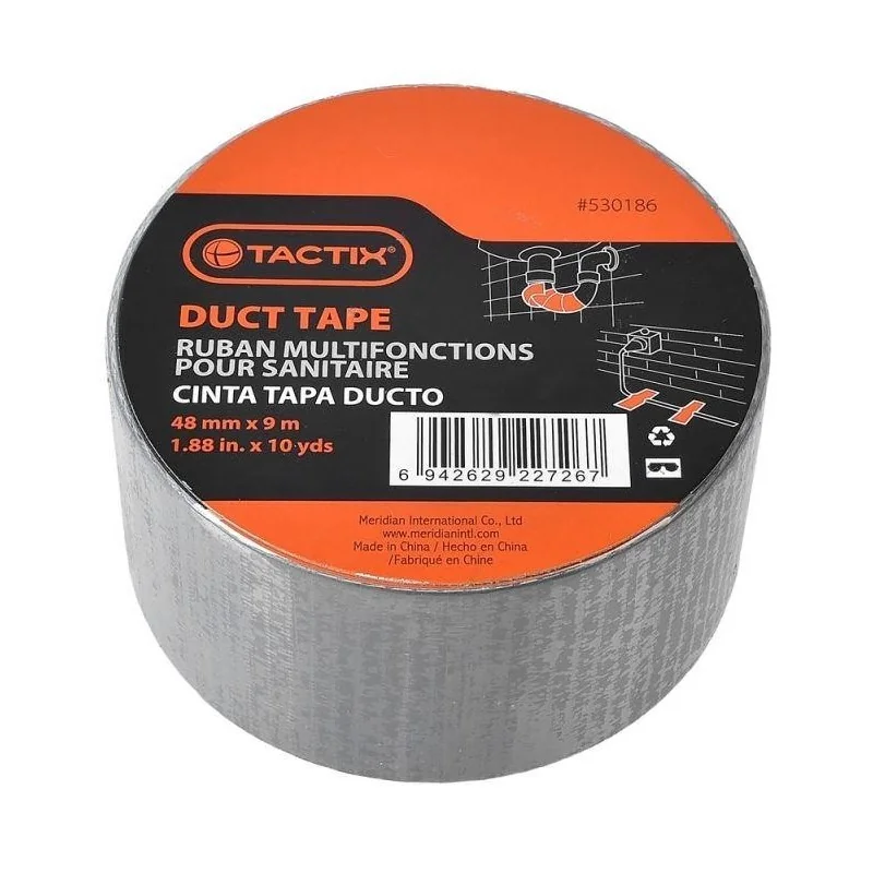CINTA TELA MULTIUSO 48MM X 09MT GRIS 530186 TACTI