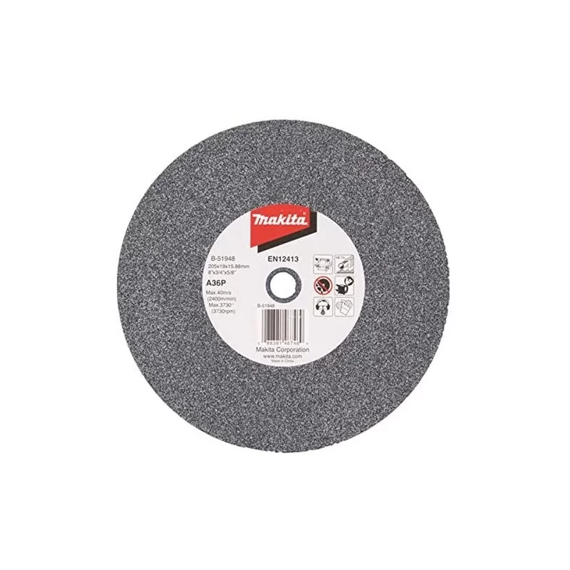 PIEDRA ESMERIL CTE. 08" X 3/4 X 5/8 GRN36 B51948