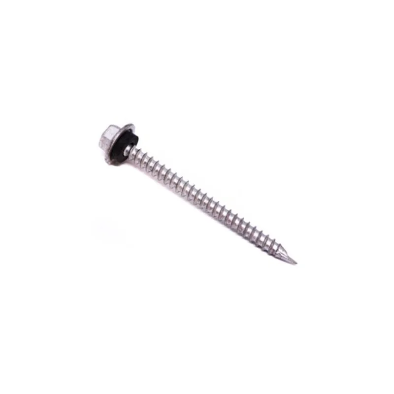 TORNILLO AUT.C/HEX G/GOMA P/LABIO 100PC 10 X 2 PRV
