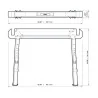 SOPORTE CABALLETE MESA DE TRABAJO TBC650 TOUGHBUI
