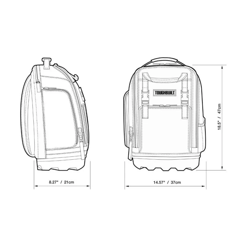 Mochila Portaherramientas T/Pesado Tb66C Toughbui TB-66C Toughbuilt